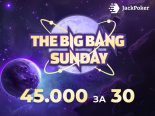 Big Bang Sunday с гарантией $45,000 снова пройдет в JackPoker
