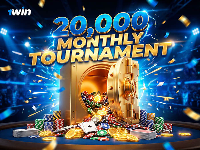 1win Poker в ивенте Monthly Fest увеличил гарантию с $10,000 до $20,000