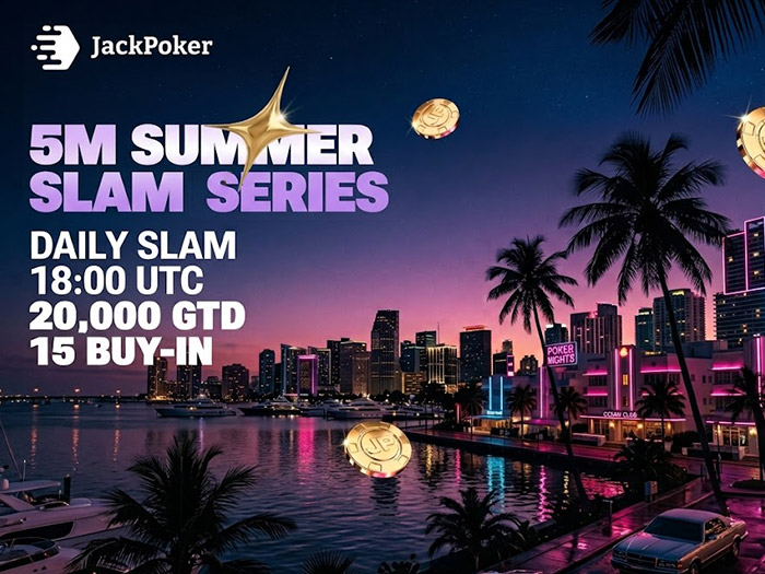 Четыре недели покера и крупных призовых: в JackPoker проходит Summer Slam Series на $5,000,000