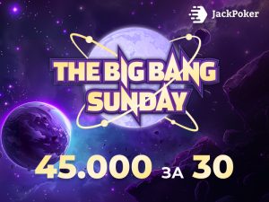 JackPoker анонсировал старт Big Bang Sunday с гарантией $45,000