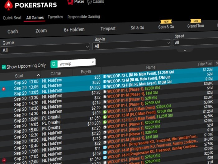 Что сыграть в последние выходные WCOOP 2020