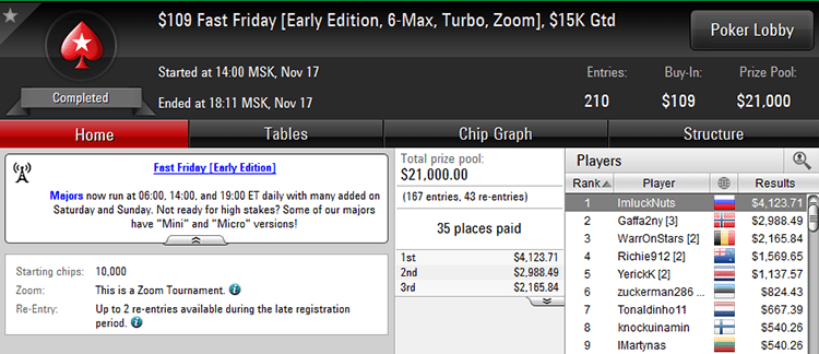 $109 Fast Friday 17-11-2017