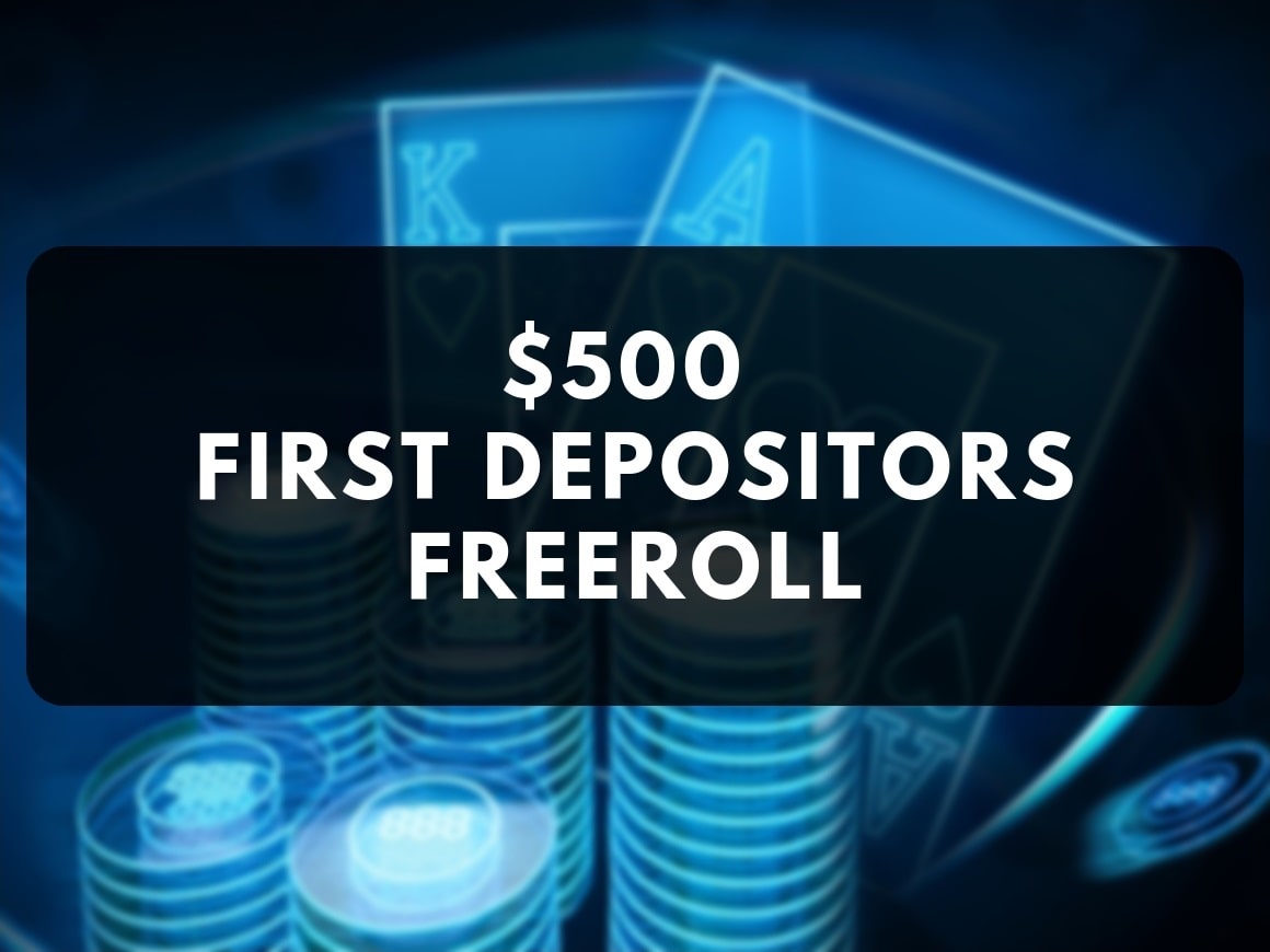 Ежедневные фрироллы $500 First Depositors Free Tournament на 888poker