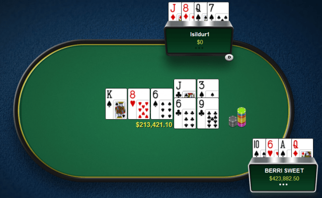 BERRI SWEET vs Viktor Isildur1 Blom $200-$400 PLO