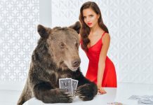 Дарья Фещенко сыграла в покер с медведем