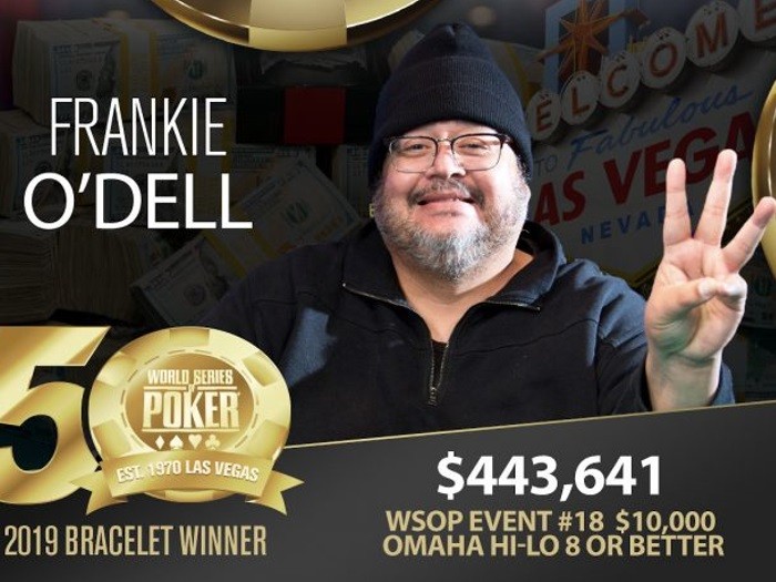 Фрэнки О’Делл выиграл третий браслет WSOP в турнире по Omaha Hi-Lo 8 ($443,000)