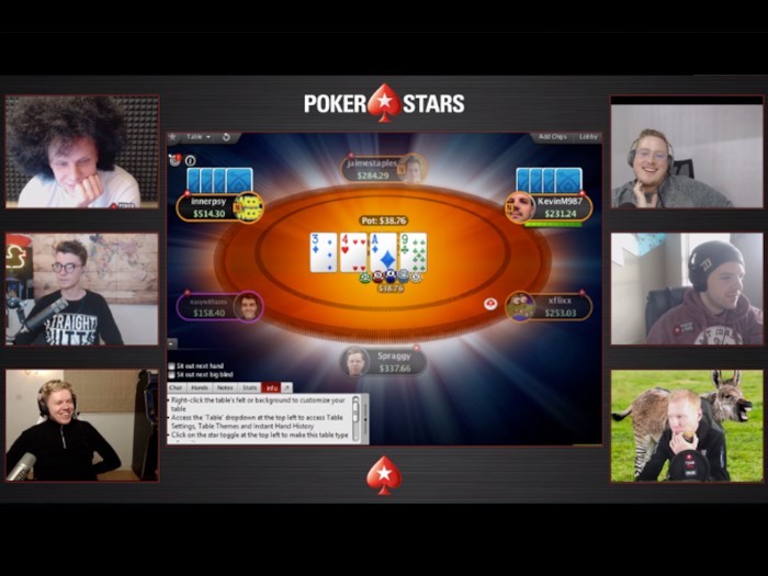 Команда стримеров PokerStars сыграла за одним столом в Fusion Poker