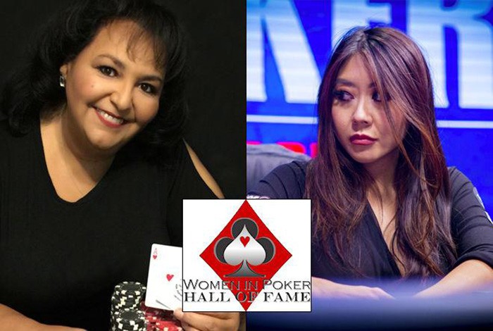 Maria Ho and Lupe Soto Women in Poker Hall of Fame