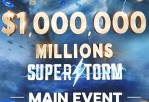 На 888poker стартует фазовый турнир Millions SuperStorm Main Event с гарантией $1,000,000
