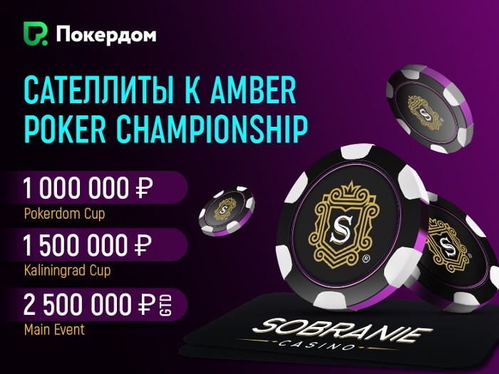 На Pokerdom стартовали сателлиты к офлайн-серии Amber Poker Championship