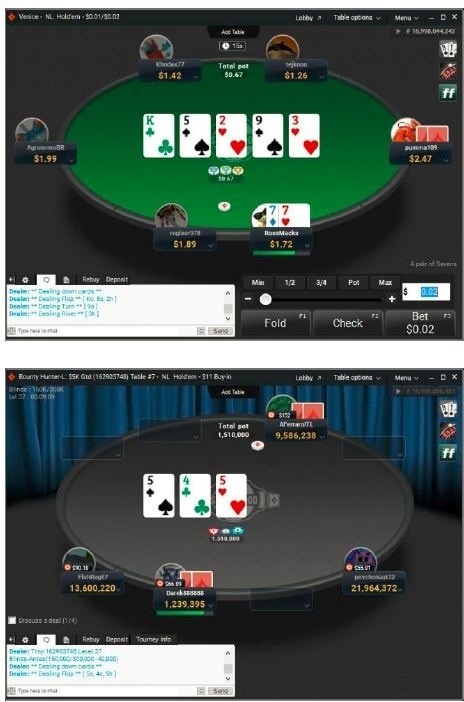 PartyPoker new table 1