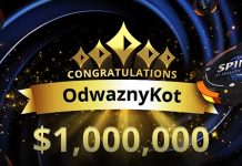 Россиянин "OdwaznyKot" сорвал джекпот $1,000,000 в Spins на partypoker