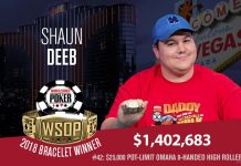 Шон Диб выиграл хайроллер по омахе на WSOP 2018