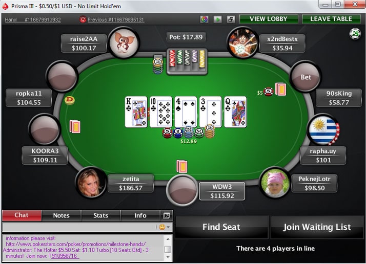 игра на PokerStars, у x2ndBestx в три раза меньше фишек