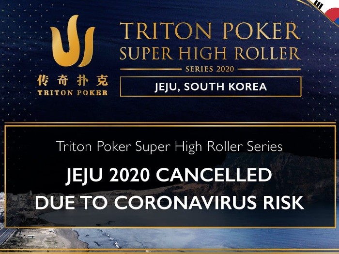 Triton Poker окончательно отменил серию в Чеджу из-за коронавируса