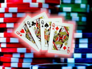 4 дамы в покере