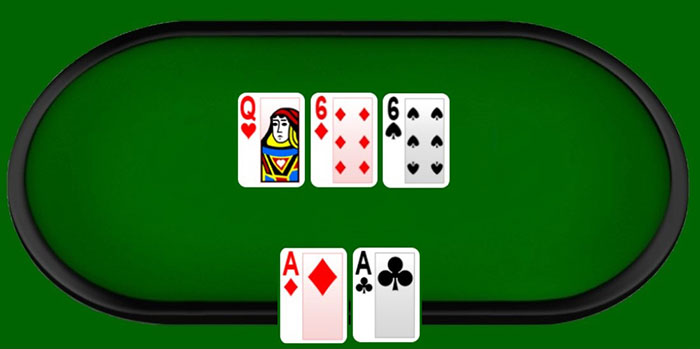Two-Pair, pair on board