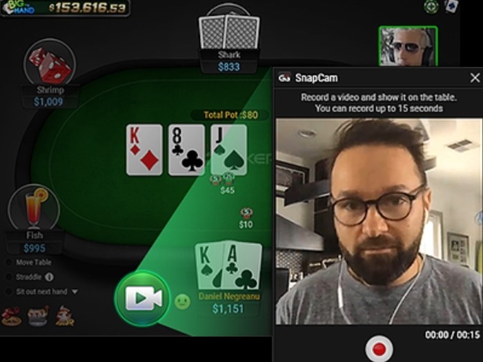 GGPokerOK запустил опцию SnapCam — видеосообщения за столами покер-рума