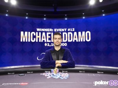 Майкл Аддамо выиграл 12-й турнир Poker Masters 2021 и стал обладателем фиолетового пиджака