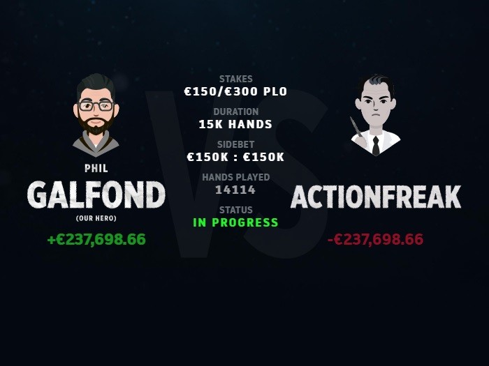Фил Гальфонд лидирует на €237,000 перед финальной встречей с «ActionFreak»