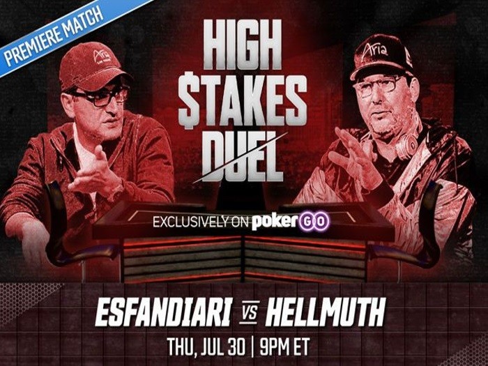 Эсфандиари и Хельмут встретятся в хедз-ап поединке нового шоу PokerGO — High Stakes Duel