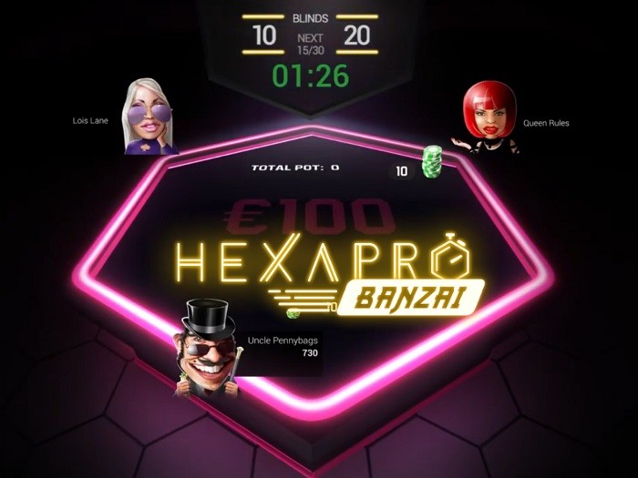 Unibet Poker запустил быстрые спин-энд-гоу HexaPro Banzai