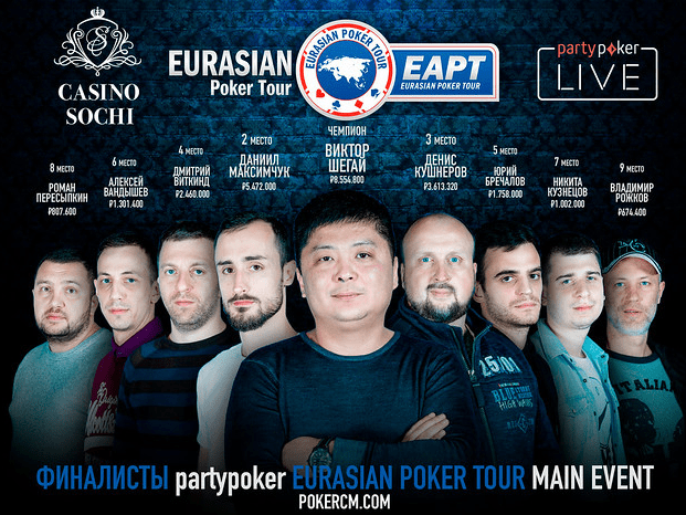 partypoker Grand Final EurAsian Poker Tour Sochi