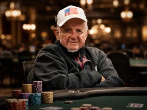 Он играл против Стю Ангера в Главном событии WSOP — сейчас ему 90, и он снова в деле