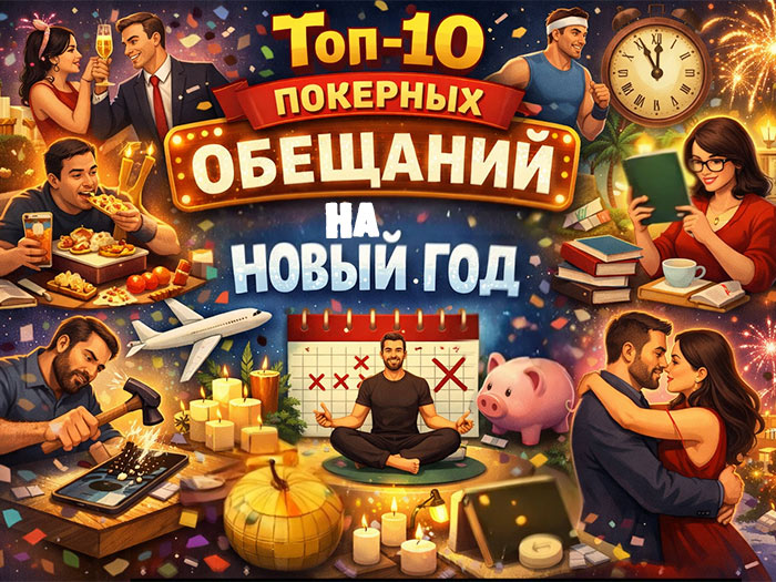 Топ-10 покерных обещаний, которые мы слышим каждый Новый год