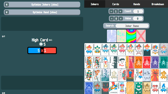 Калькулятор для Балатро