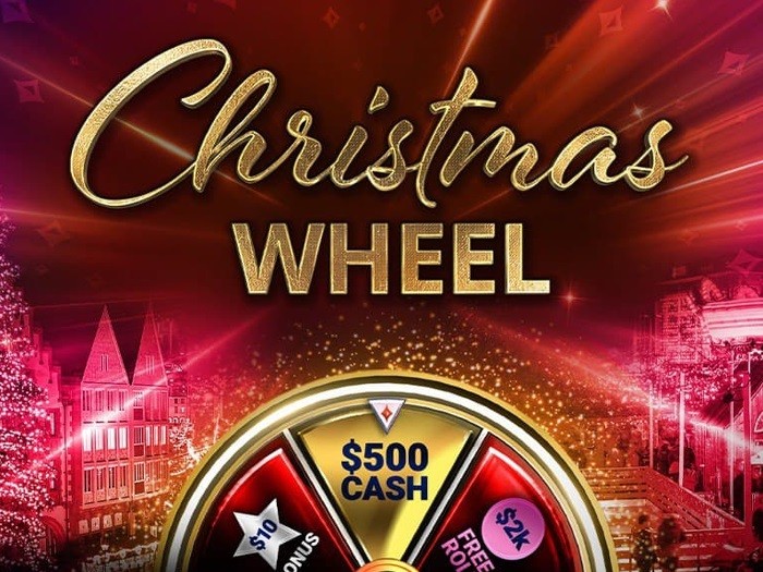 На partypoker стартовала акция «Рождественское колесо»: фрироллы и призы до $500