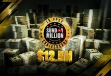 PokerStars проведет юбилейный Sunday Million с гарантией $12,500,000