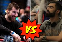 Виктор Малиновский и Стефан Бураков начали хедз-ап поединок по Холдему на ставках $50/$100