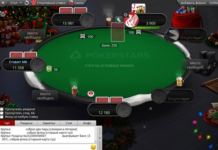 Определение победителя на PokerStars