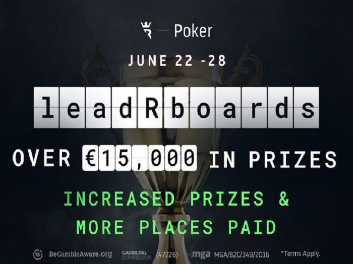 Run It Once Poker увеличил призы в еженедельных лидербордах до €15,000