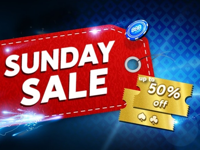 Очередная акция Sunday Sale пройдет на 888poker 2 августа